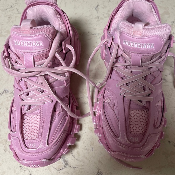 Balenciaga track sneakers faded Pink Size 8 Euro 38 - Picture 4 of 17